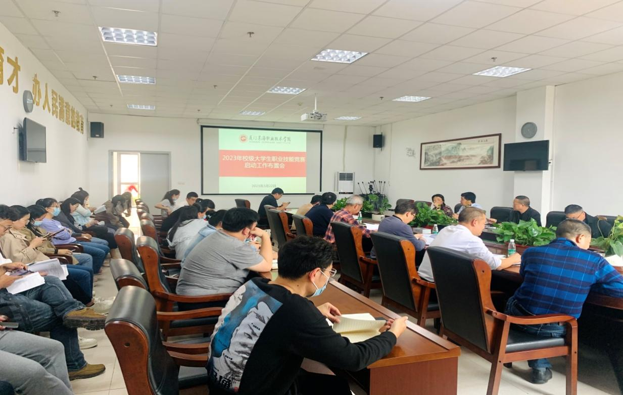 kaiyun官网召开2023年度校级大学生职业技能竞赛启动工作会议
