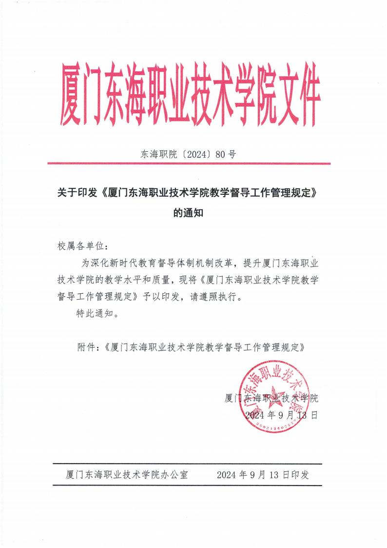 东海职院〔2024〕80号 关于印发《kaiyuncom官方网站教学督导工作管理规定》的通知_00.jpg